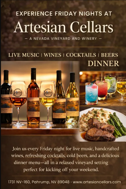 Friday Night Live Music at Artesian Cellars – Pahrump